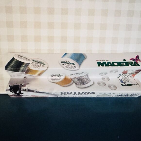 Madeira Cotona 100% Cotton Embroidery Thread Set 18x200m Spools Made in Germany - Picture 10 of 10
